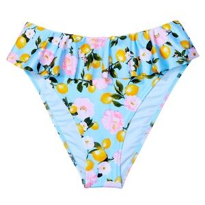 VICTORIA’S SECRET Lemon Ruffle High-Waist Cheeky Bikini Bottom